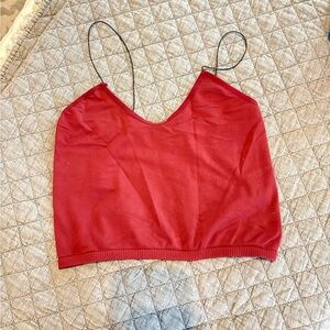Free People Intimately | Skinny Strap Seamless Brami | M/L RED